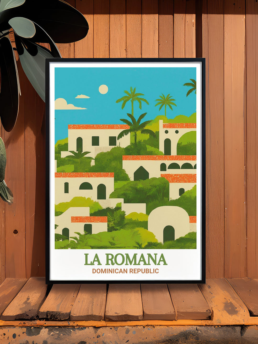 The historic charm of La Romana is depicted in this wall art, featuring the iconic Altos de Chavón. The print highlights the architectural beauty and cultural depth of this Caribbean gem, making it a must have for lovers of history and travel.