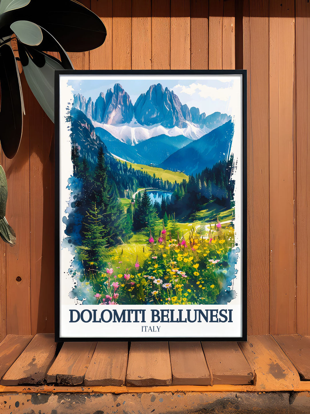 National Park art from the Dolomite range offering a captivating glimpse into the natural wonders of Northern Italy ideal for enhancing your art collection.