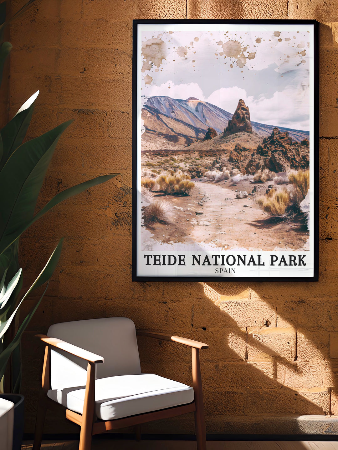 Celebrate Spains geological marvels with our Teide National Park travel poster, featuring Pico Viejo and the immense Cañadas Caldera. This stunning artwork captures the rugged beauty and expansive landscapes of Teide, making it an ideal addition to any wall decor for those who love natural wonders.