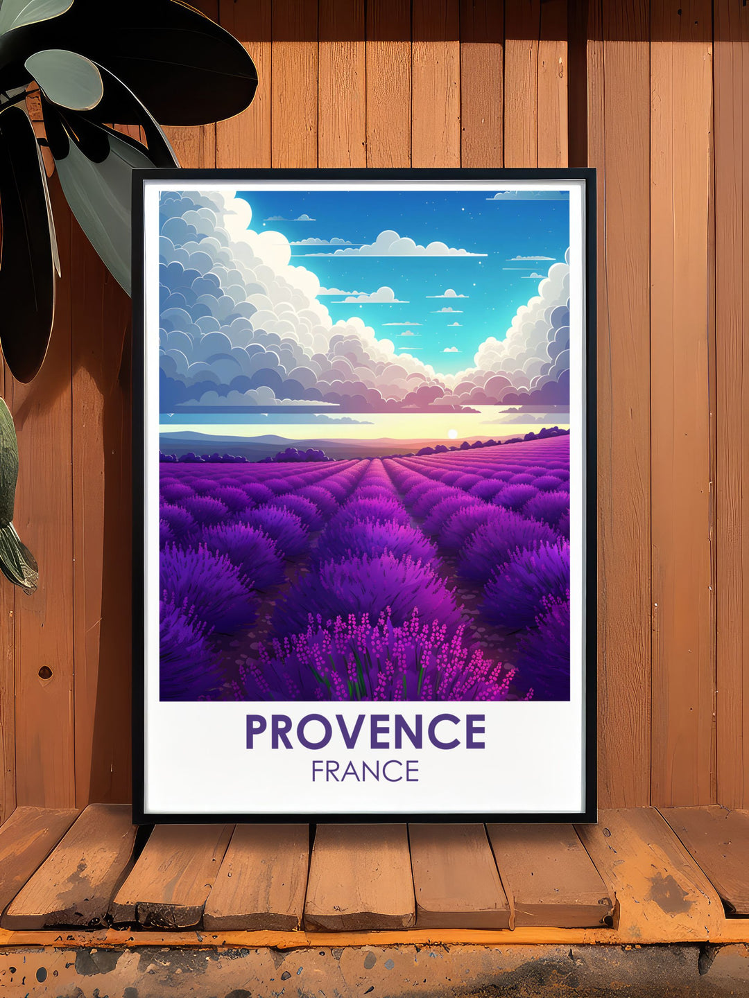 Celebrate the cultural significance of Provences lavender harvest with this detailed art print, showcasing the vibrant fields and the festive spirit of the local communities.