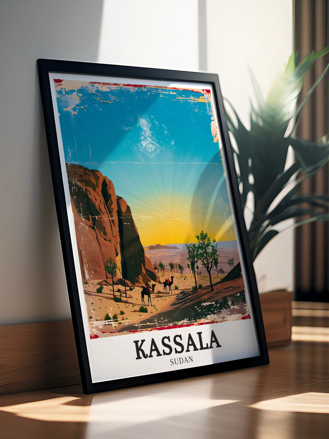 Kassala City print with stunning imagery of Taka Mountains East Central Sudan perfect for those who appreciate rich cultural art and unique travel memories.