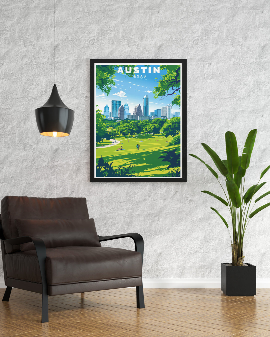 Bonnaroo Wall Art showcasing the lively spirit of music festivals in Manchester Tennessee with Zilker Park City view providing stunning prints for your home