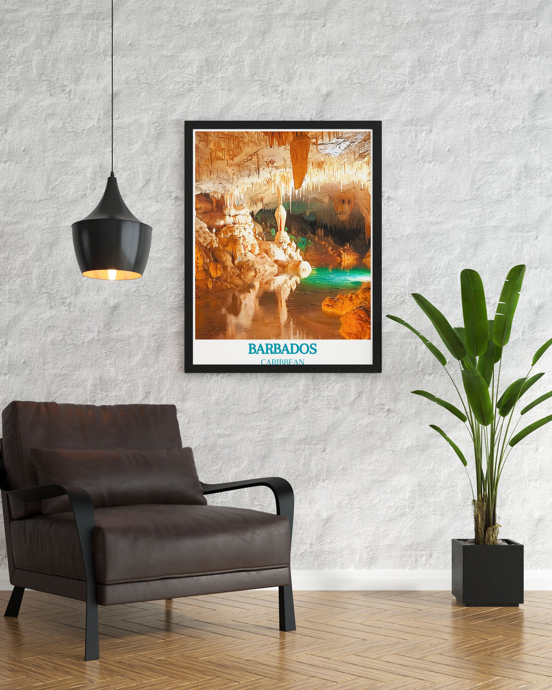 Barbados Art Print highlighting the rich cultural heritage and stunning landscapes of the island, from the bustling streets of Bridgetown to the serene beaches, ideal for adding a touch of tropical elegance to your decor.