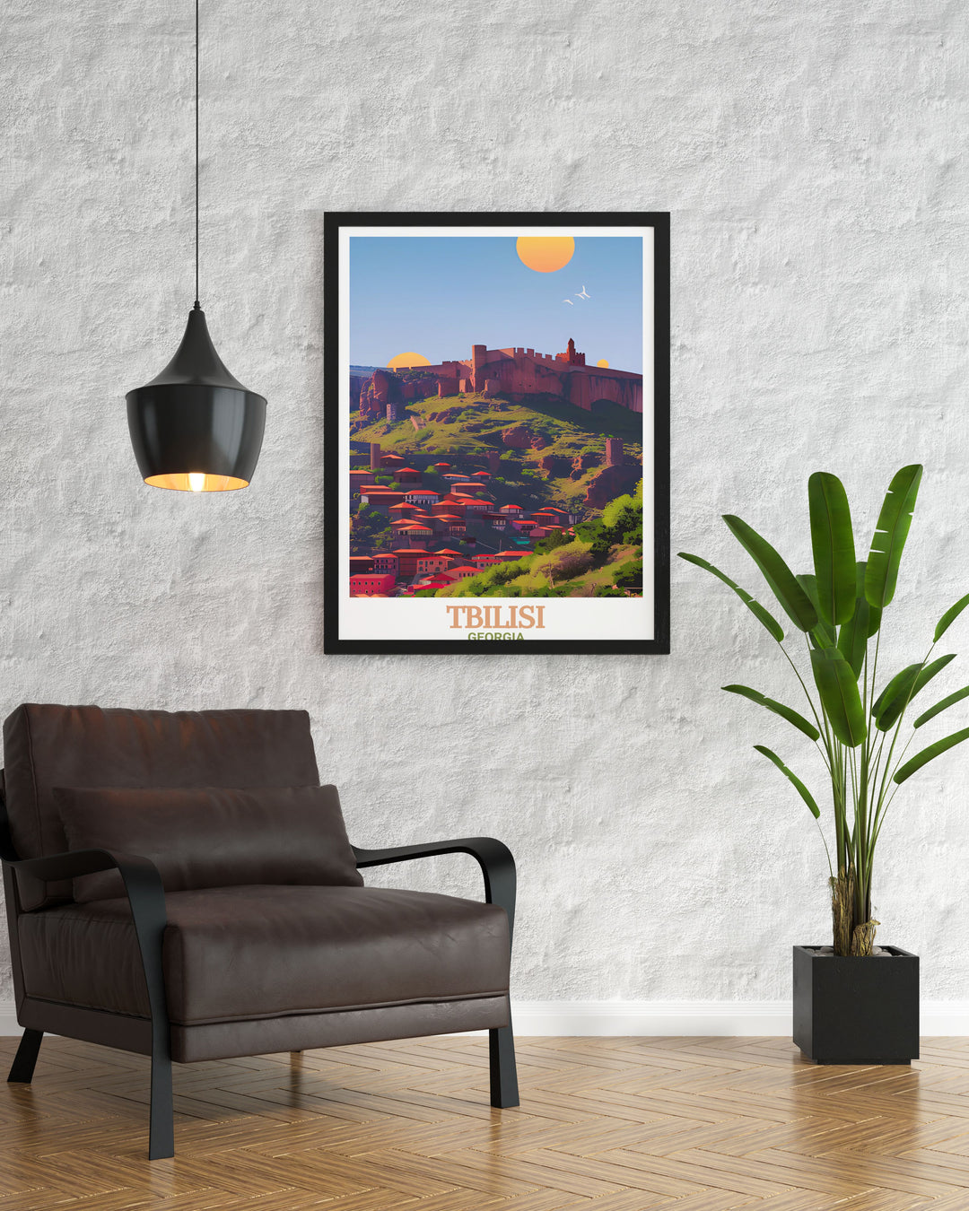 Tbilisi Wall Art featuring Narikala Fortress and a vintage city map makes for an elegant addition to your home decor. This artwork is perfect for anyone who loves the rich history and culture of Tbilisi making it a great gift for birthdays and anniversaries.