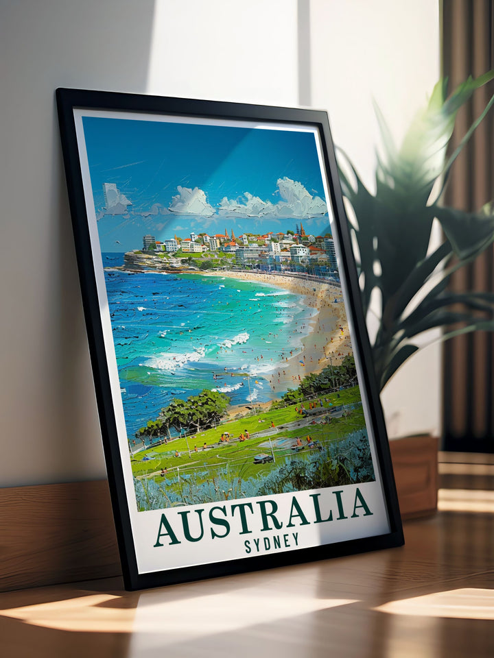 Highlighting the breathtaking beauty of Kakadu National Park, this travel poster features the parks lush landscapes and stunning waterfalls, ideal for nature enthusiasts and home decor lovers.