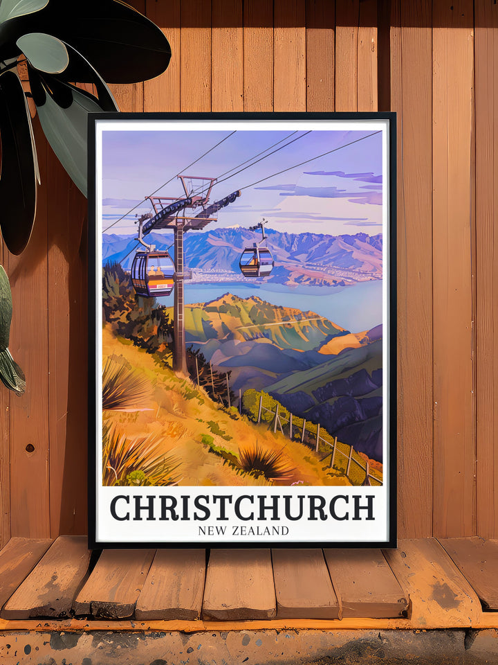 Bring the beauty of Christchurch into your home with a Port Hills Lake Ellesmere art print featuring vibrant colors and intricate details perfect for those who appreciate New Zealands stunning landscapes and are looking for elegant wall decor or a meaningful gift.