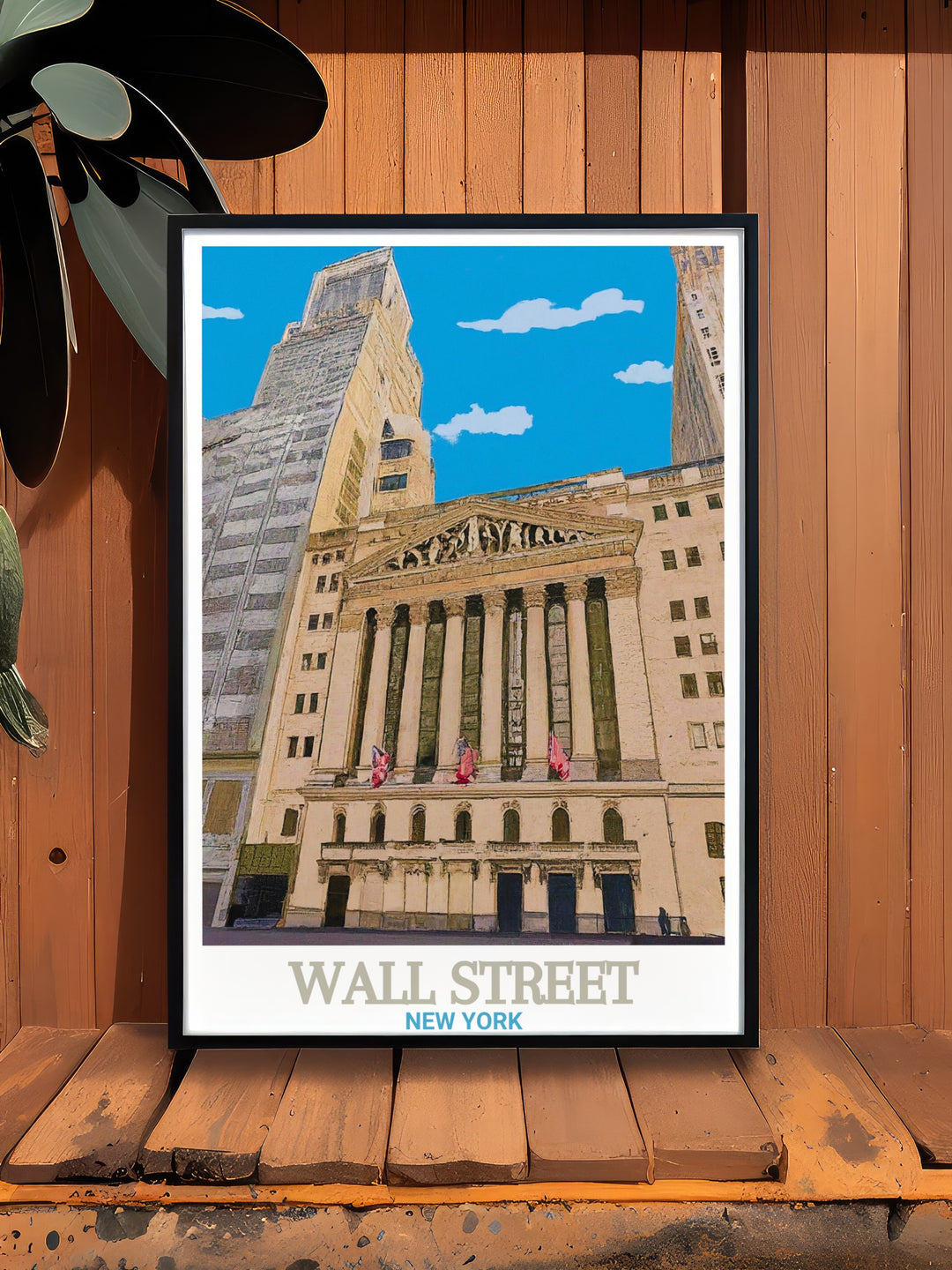 New York Stock Exchange Poster is a tribute to the history of global finance, highlighting the architectural beauty of Wall Streets most famous landmark. This poster makes a wonderful gift for anyone with a passion for the city and its influence.