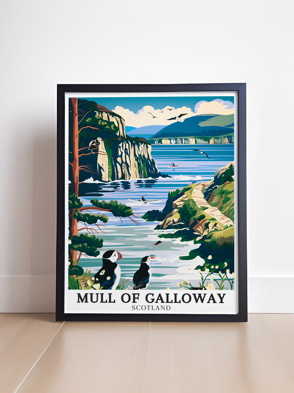 Galloway Coast Framed Art showcases the rugged charm of Scotlands Galloway coast, with its mix of ancient history and stunning natural beauty. This piece is ideal for anyone who appreciates the quiet allure of Scotlands coastal paths.