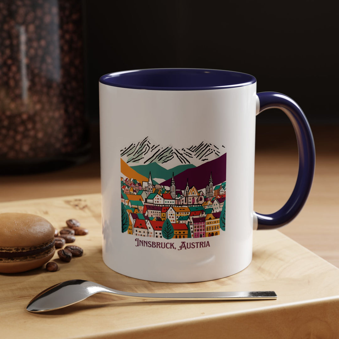 Celebrate the elegance of Innsbruck with this stylish mug. Its detailed artwork inspired by the city’s iconic landmarks and alpine scenery makes it a standout addition to any collection. Dishwasher-safe and durable, it is perfect for gifting or personal use.