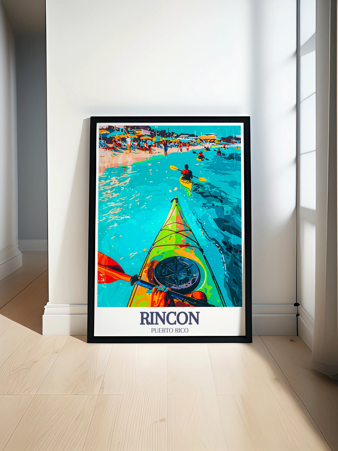 A captivating Costa Rica travel poster that showcases the dynamic landscapes of Rincon de la Vieja and the shimmering waters of Mosquito Bay. This artwork makes for an excellent gift for adventurers and nature enthusiasts alike.