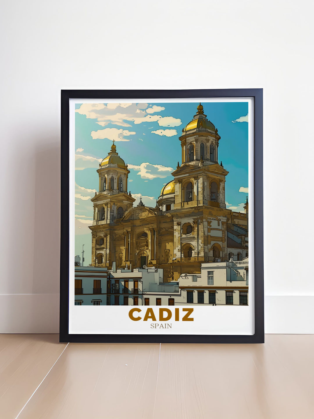 Cadiz Cathedral wall art is a stunning representation of Spanish heritage. Perfect for modern decor, these prints highlight the architectural grandeur of Cadiz Cathedral, adding a touch of sophistication to any room and making an ideal travel gift.