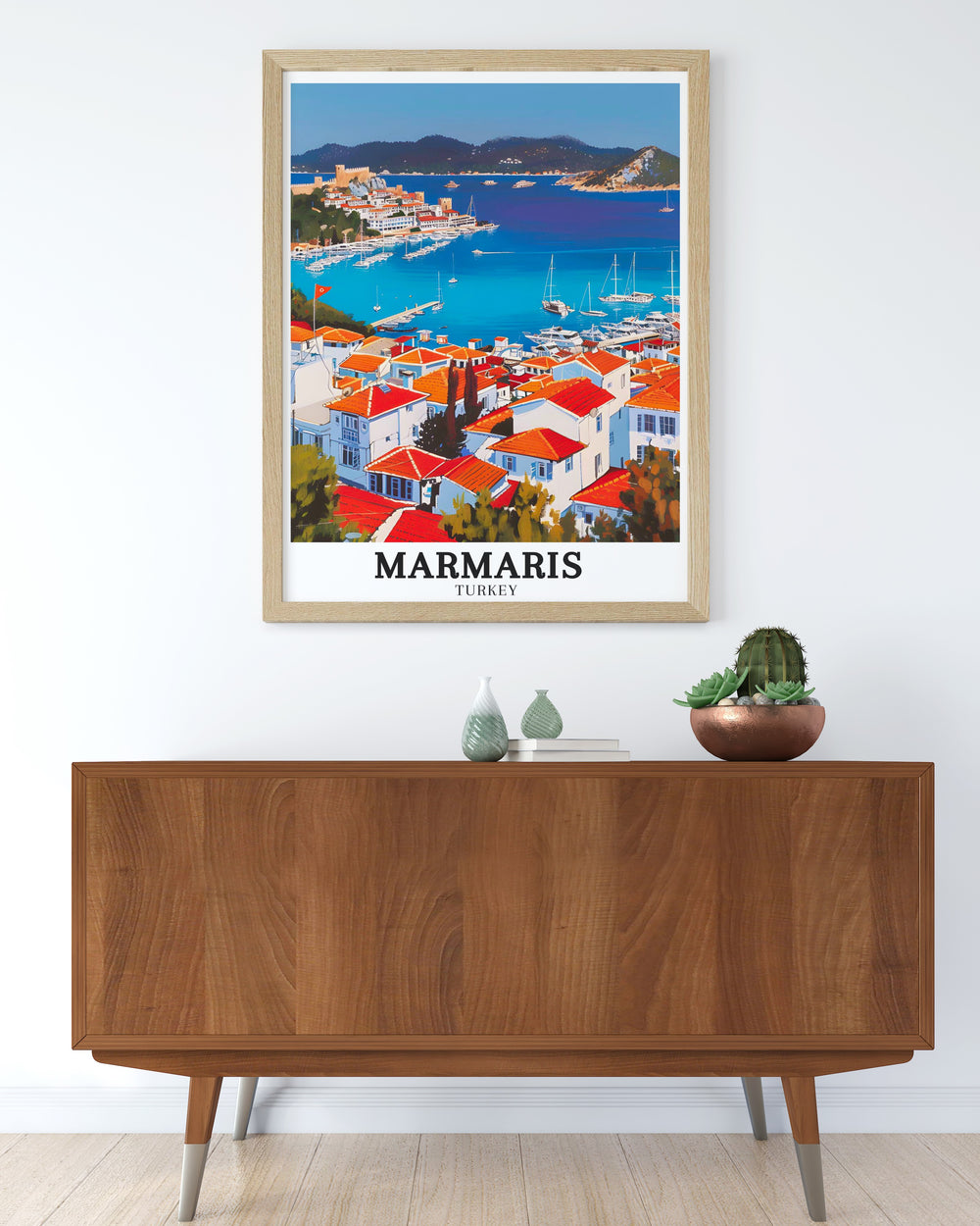 Turkey Travel Art featuring Marmaris and Icmeler Bay Icmeler Beach captures the serene beauty of Turkish coastal towns Perfect for home decor this Turkey Poster brings the warmth and elegance of Marmaris and Icmeler into your living space with stunning detail and vibrant colors