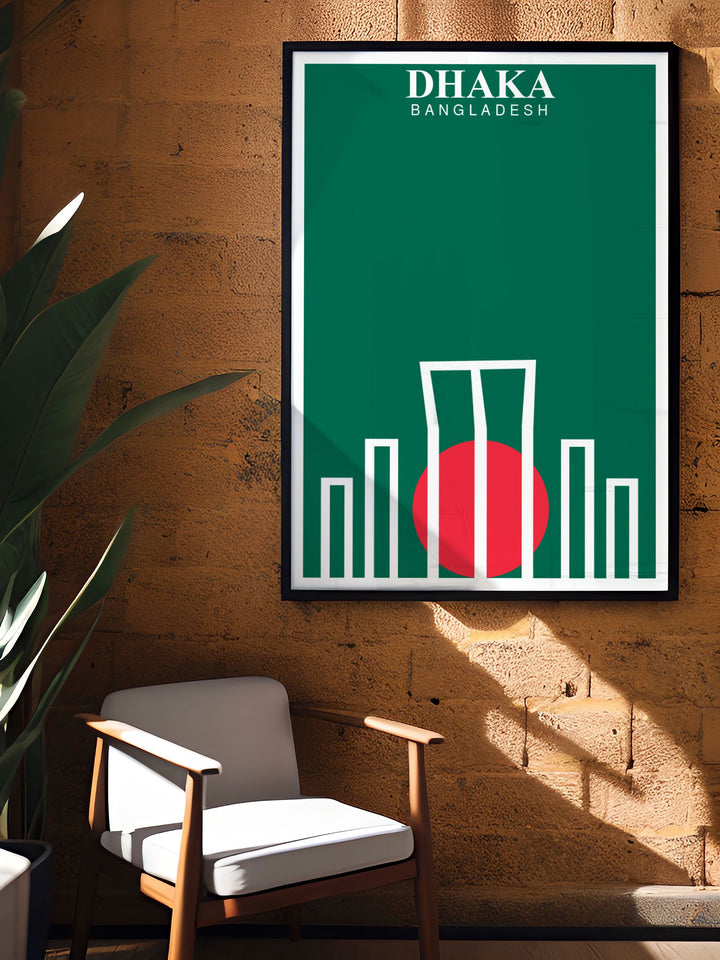 Unique Shaheed Minar Painting capturing the essence of the monuments national importance and architectural elegance. Perfect for home decor or as a special gift this Shaheed Minar artwork adds a sense of pride and historical depth to any living space.
