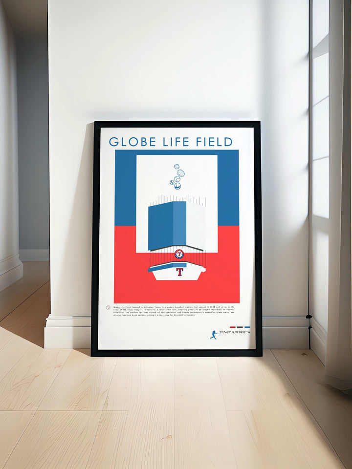 Texas Rangers print featuring Leody Taveras Taylor Hearn and Luisangel Acuna brings the energy of Globe Life Field into your home perfect for baseball fans looking to celebrate their team with vibrant wall art