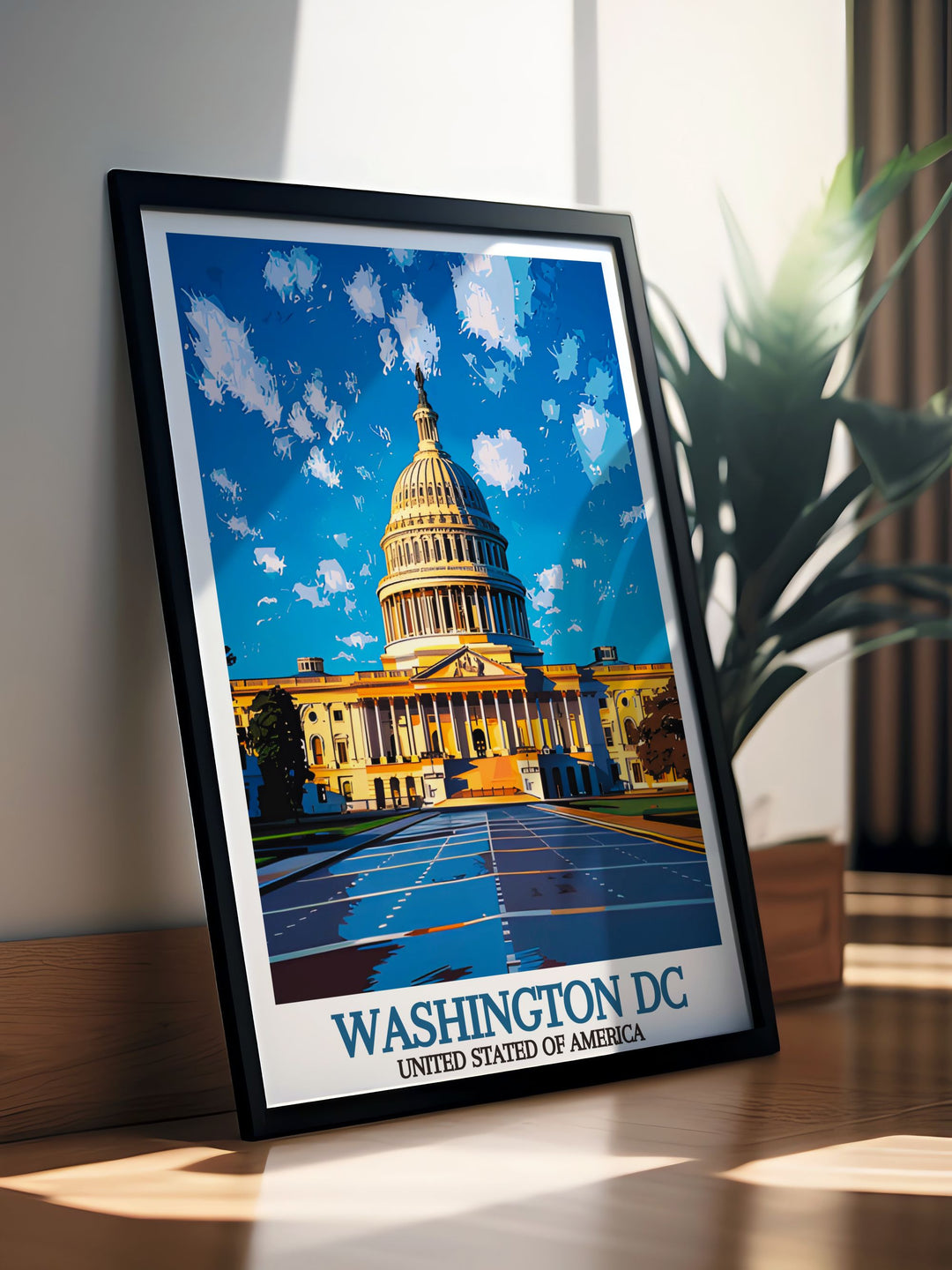 United States Capitol stunning prints capturing the architectural beauty of this historic landmark. Ideal for modern decor and perfect wall decor for any space. This Washington DC art print makes a unique and meaningful gift for loved ones.