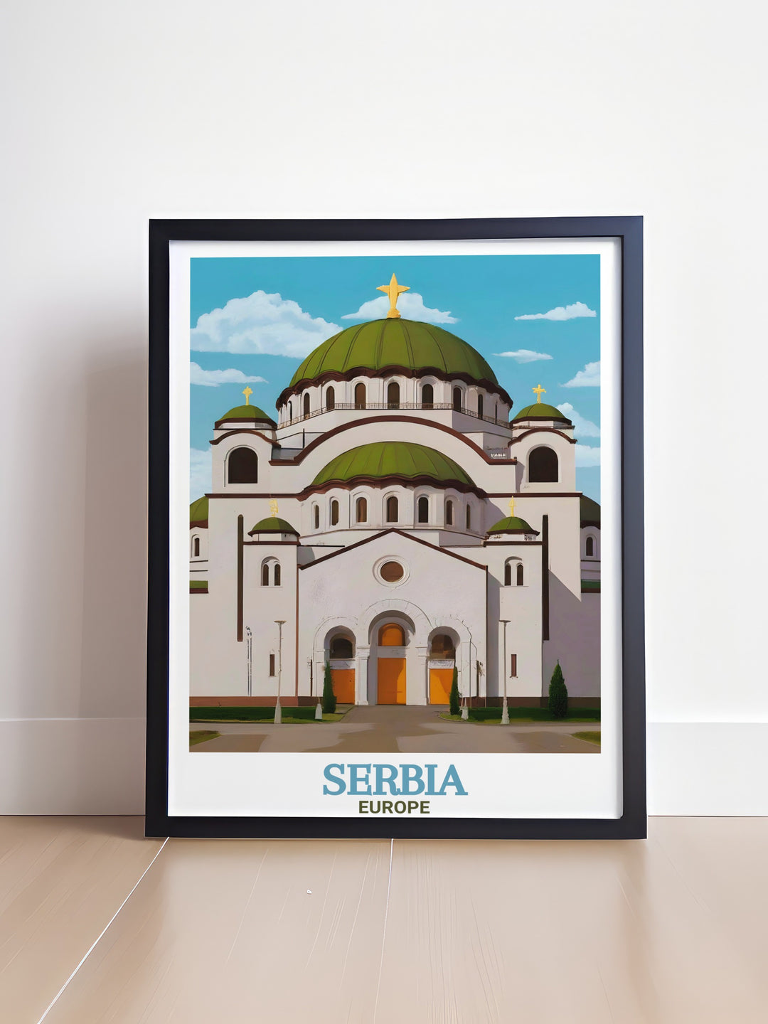 St. Sava Temple Artwork blending historic and modern elements with beautiful prints and photographs perfect for transforming your living space into a sophisticated environment with a touch of Serbian charm