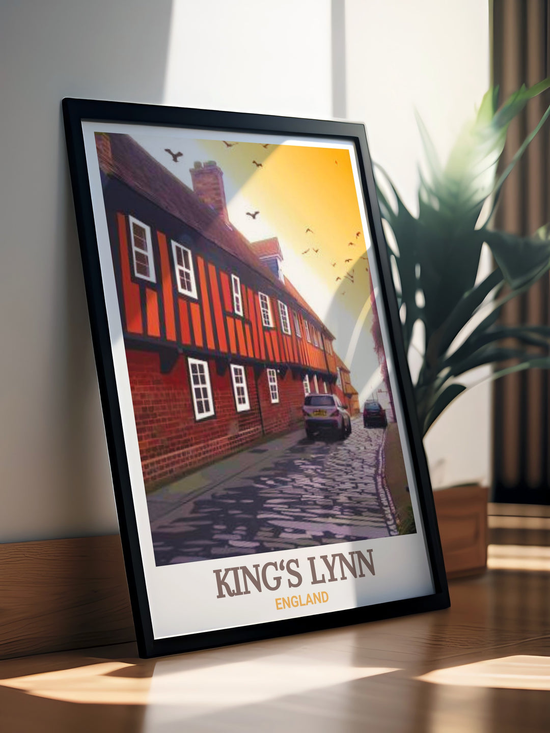 Kings Lynns Hanseatic Warehouse is brought to life in this travel poster. The detailed canvas art is perfect for adding a touch of Englands maritime history to your living space, making it a great gift for travelers and history lovers alike.