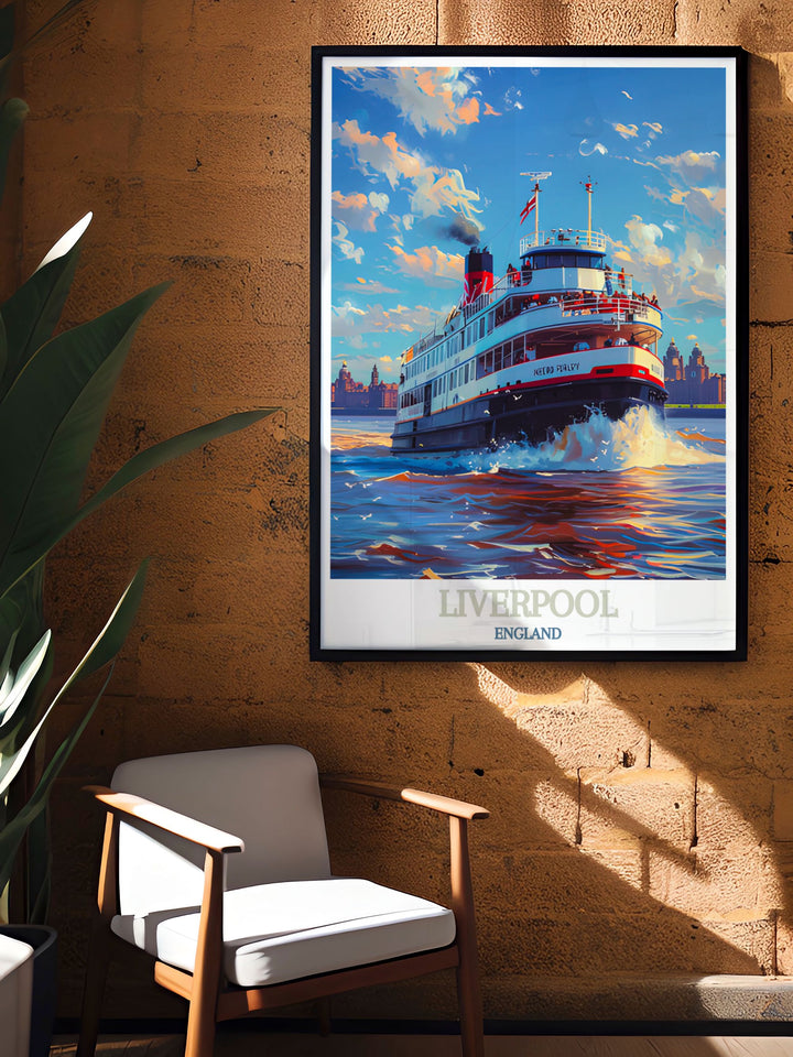 The Cream Liverpool Poster is an exquisite piece of wall art celebrating the iconic Cream Liverpool nightclub and Creamfields Festival a stunning addition to any dance music print collection and Mersey Ferry modern art