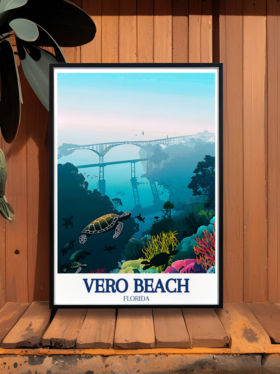 Vero Beach wall art brings the soft colors and serene atmosphere of Floridas east coast to life. This travel print is perfect for adding a peaceful and relaxing vibe to your home, ideal for anyone who appreciates the beauty of the beach and coastal living.