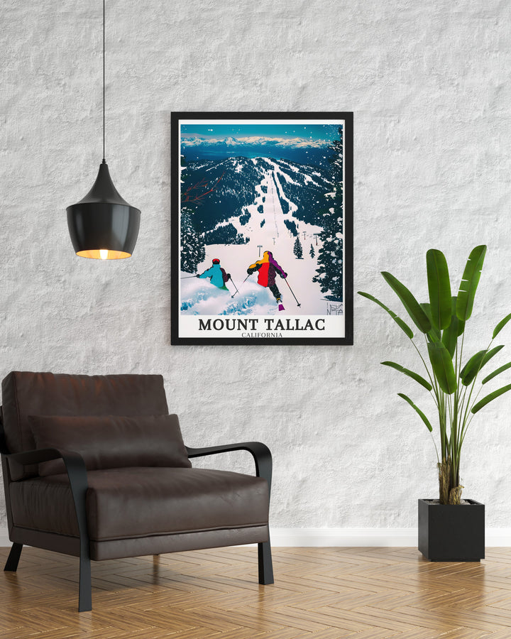 This Mount Tallac canvas print captures the iconic peak and surrounding wilderness, including the Tallac Trail and Heavenly Mountain Resort, making it a must have decor piece for any California adventure lover.