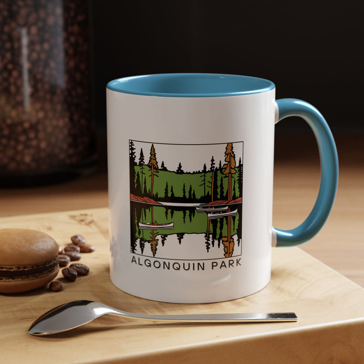 Celebrate the charm of Algonquin Park Ontario with this mug, designed for coffee and tea lovers. Featuring detailed artwork of the park's beautiful landscapes, it is dishwasher and microwave safe, making it a thoughtful gift or keepsake for outdoor lovers.