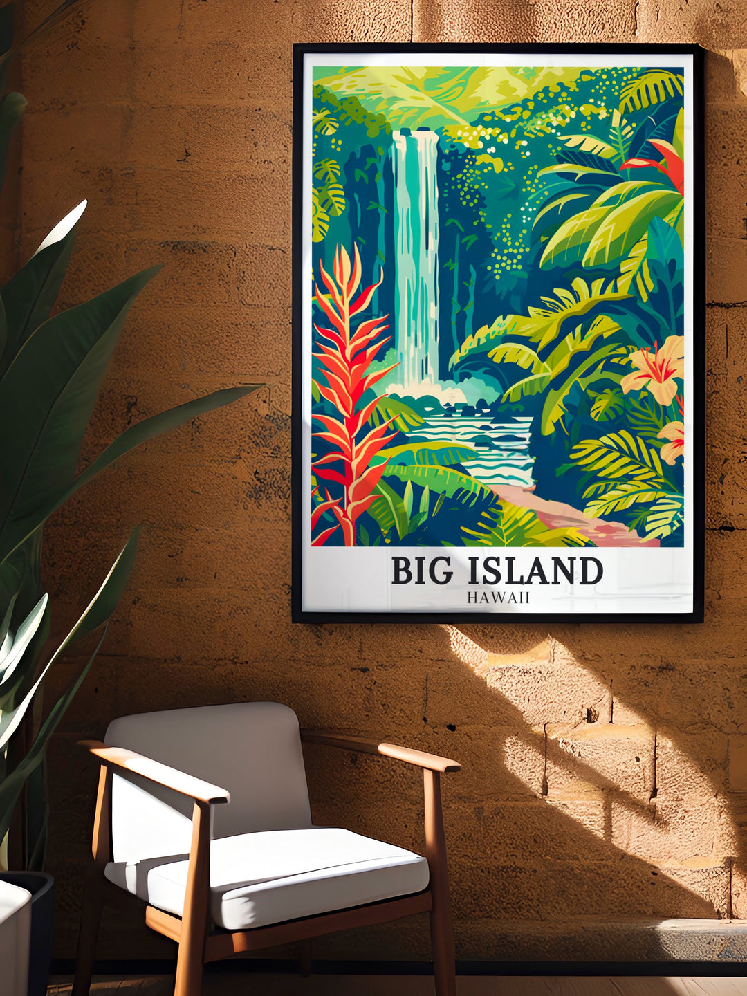 Enhance your home decor with this captivating Big Island art piece featuring Akaka Falls at Akaka Falls State Park. This Hawaii travel gift is perfect for anyone who adores the natural beauty of Hawaiis landscapes.