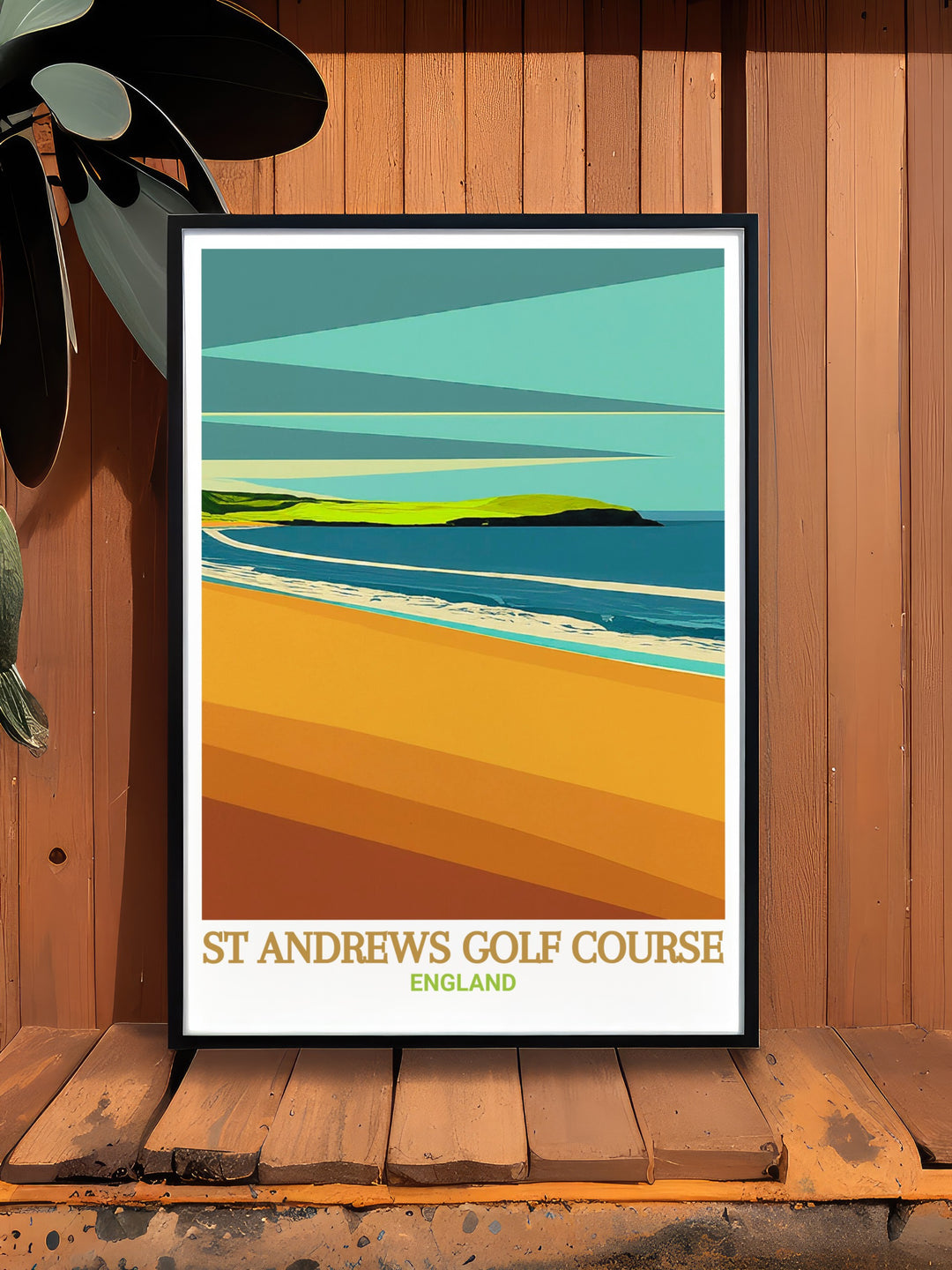 Travel print of West Sands Beach, St Andrews, showcasing the serene beauty of Scotlands coastline. Ideal for adding a touch of natural elegance to any space, this canvas art piece is a celebration of Scotlands coastal charm and tranquil landscapes.