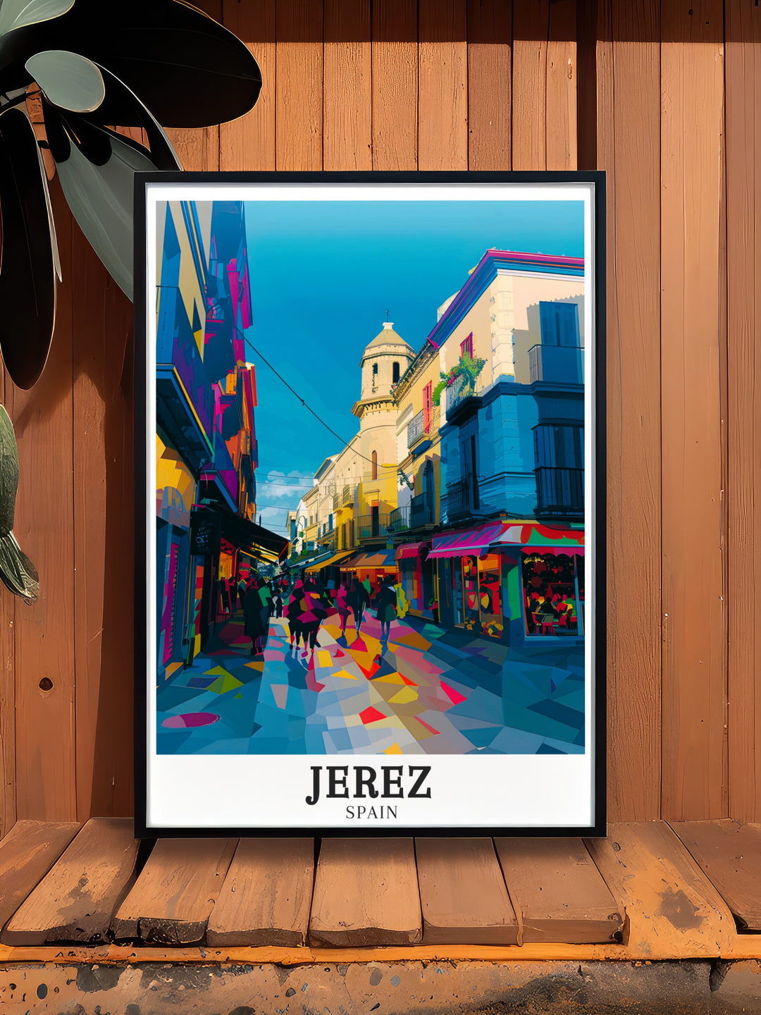 Andalusia wall print highlighting the peaceful countryside around Jerez. This travel art brings the beauty of southern Spains landscapes into your living space, making it a must have for nature enthusiasts and fans of Spanish travel destinations.