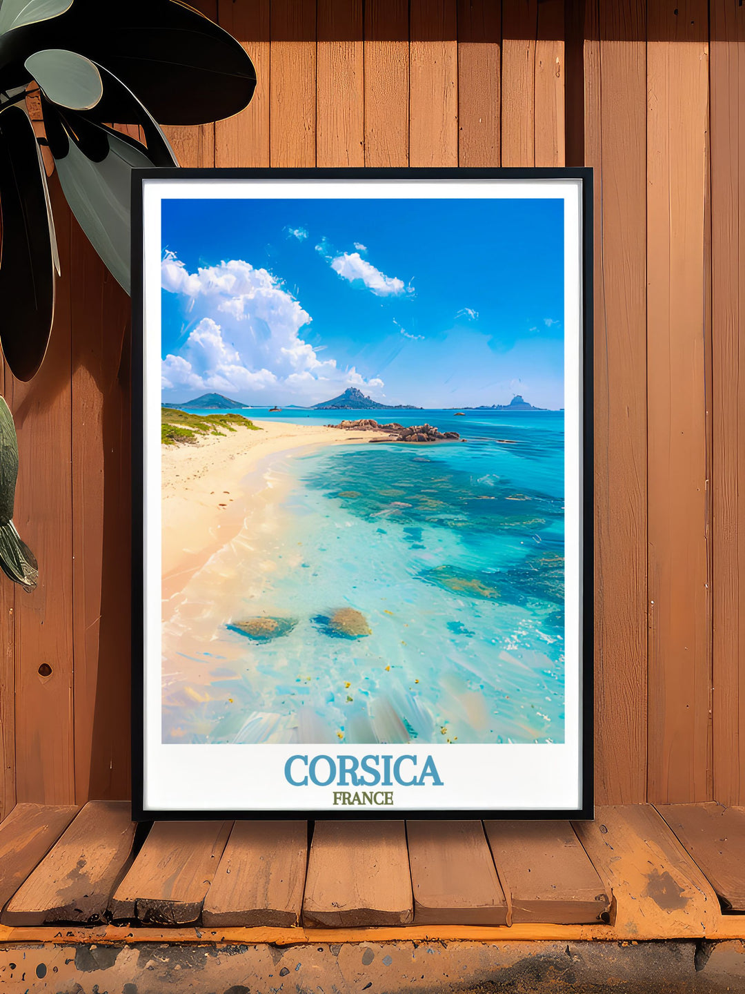 Beautifully crafted Lavezzi Islands framed print showcasing the stunning landscapes of Corsica France an ideal piece for any art collection perfect for enhancing your home decor with natural beauty