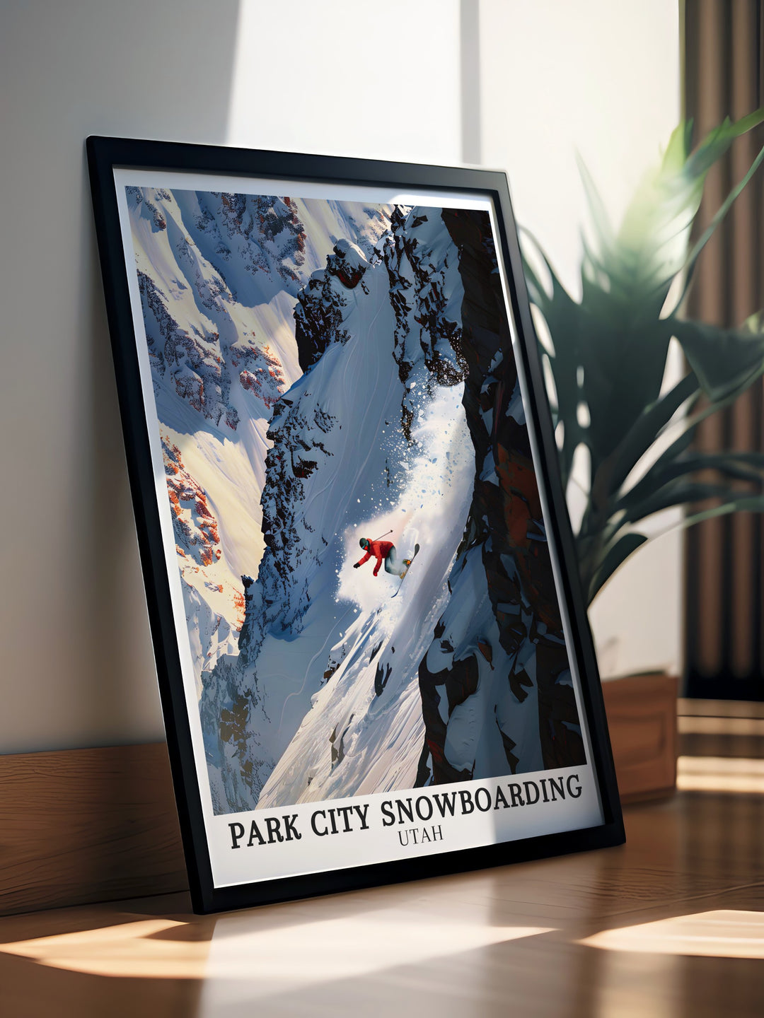 Vintage ski posters. Showcasing the dramatic scenery and intense action of Park Citys snowboarding trails, these vintage ski posters are perfect for adding a retro touch to your home decor.