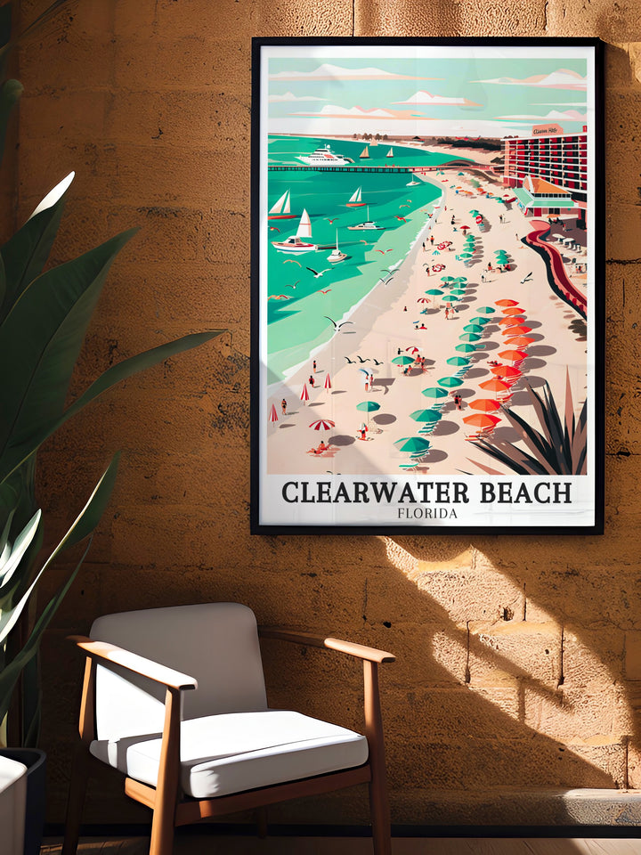 Clearwater Beach Art Prints. Capturing the stunning views of the Intracoastal Waterway and Gulf Coast Beach, these art prints are perfect for adding a touch of Florida decor to any space. Enjoy the beauty of Clearwater Beach in your home.