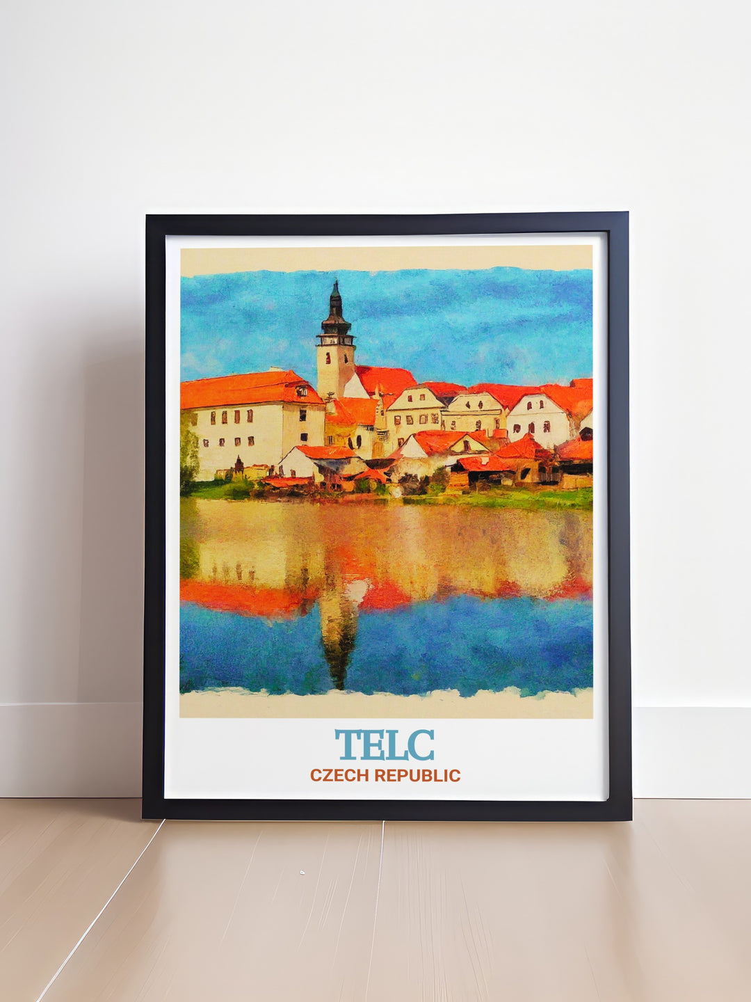 Enhance your decor with this custom print of Telč Castle. The detailed artwork showcases the castles Renaissance design and the towns beautifully preserved architecture, making it a standout piece in any collection. This print is ideal for those looking to bring a touch of the Czech Republics history into their home