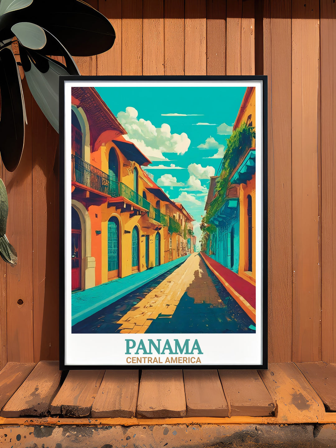 Capture the essence of Panama with this stunning Casco Viejo wall art. The print showcases the charm of Panamas historic heart, making it an ideal gift for anyone with a passion for travel and Central American art.