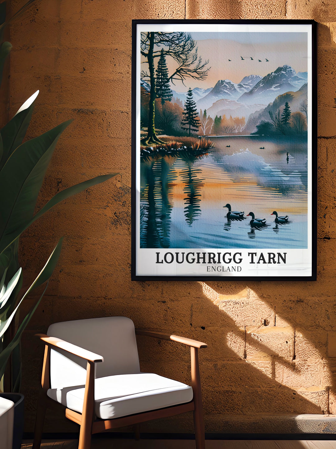 Loughrigg Tarn canvas art displaying the colorful scenery and peaceful pathways of Lake District National Park. Enhance your wall decor with these exquisite travel canvas prints from Europe. Perfect for adding a touch of natural beauty to any room, these art pieces showcase the vibrant landscapes and serene waters of Loughrigg Tarn.