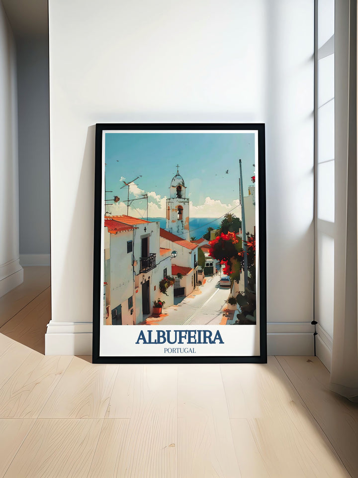 Stunning wall art featuring St Anna Church in Albufeira, Portugal, showcasing the historic beauty and serene ambiance of this iconic landmark.