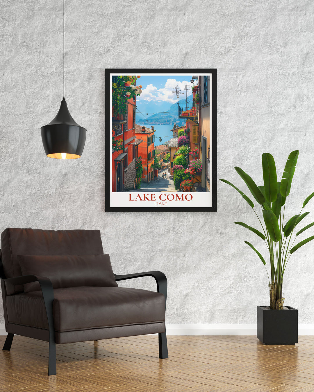 Elegant Lake Como Wall Art capturing the charm of Bellagio great for Italy lovers and unique traveler gifts