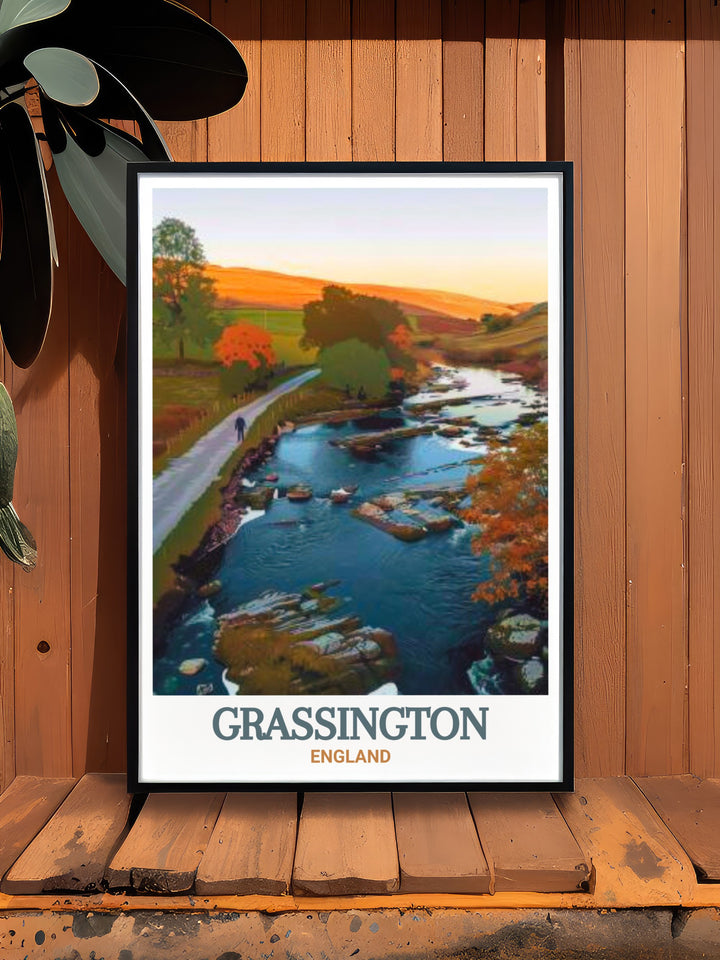 This Grassington wall poster celebrates the rich history and stunning landscapes of Yorkshire. The cobblestone streets and scenic views come to life in this vibrant print, offering a perfect balance of human history and natural beauty. This poster is a must have for anyone who appreciates the charm and tranquility of rural England.