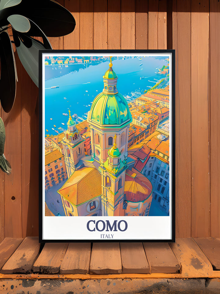 Bring the adventure of Scotland travel and the tranquility of Lake Como to your home with these stunning framed prints. The Royal Scotsman train print and Como Cathedral Lake Como artwork create an elegant and timeless decor option for any space.