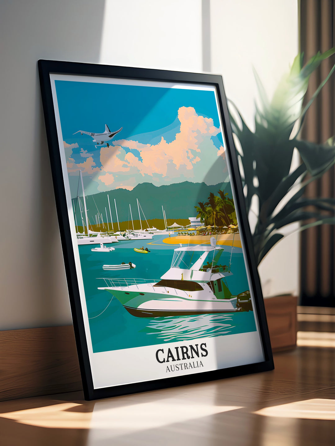 Australia Wall Art featuring a beautiful Cairns Art Print. Ideal for travelers and art lovers this print brings the serene landscapes of Lizard Island North Queensland into your living space. A perfect way to commemorate your love for Australia Travel and nature