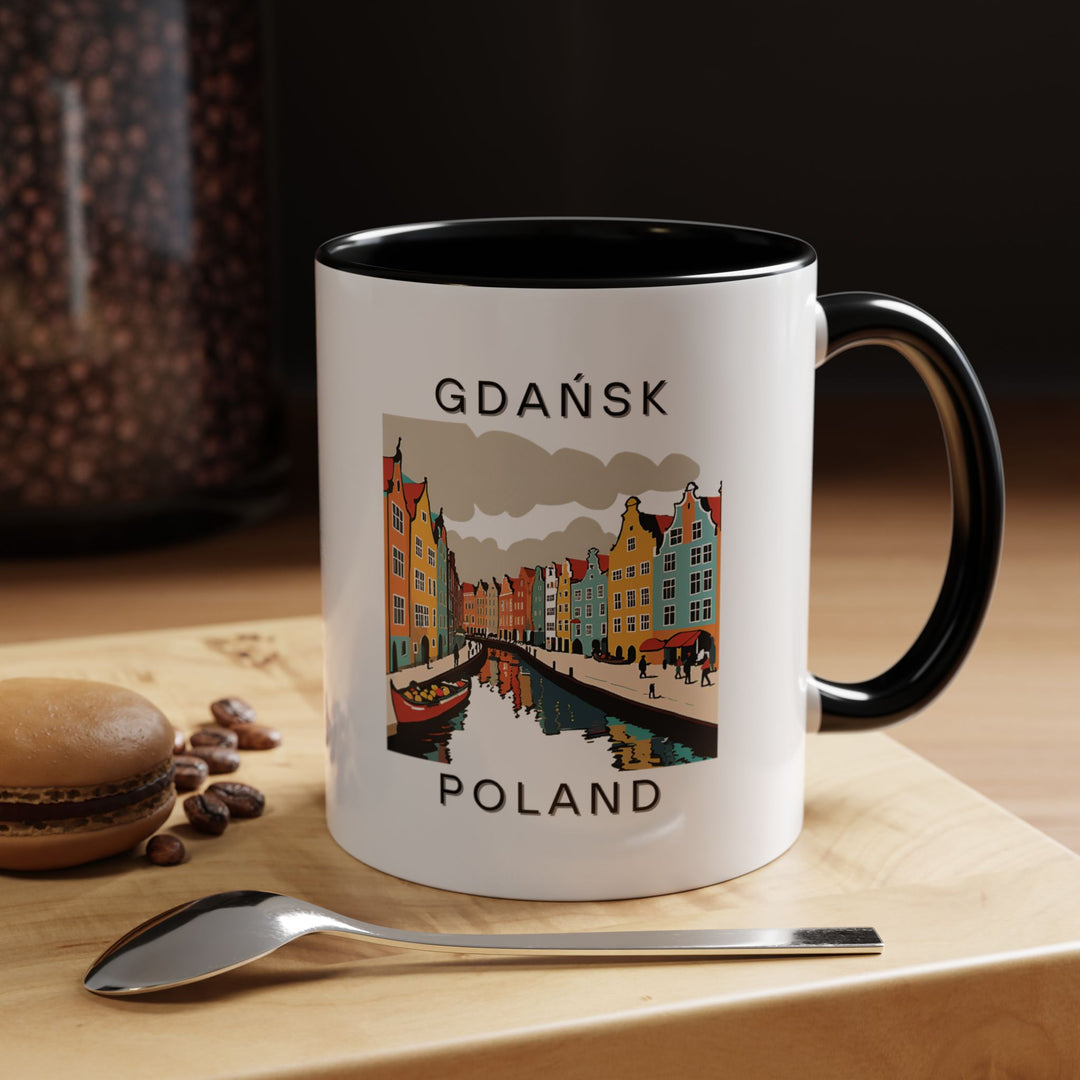 A beautifully designed Gdańsk Poland mug featuring stunning artwork of the city’s iconic landmarks. Ideal for coffee lovers, this durable mug is dishwasher-safe and makes a thoughtful gift for travelers or art enthusiasts.