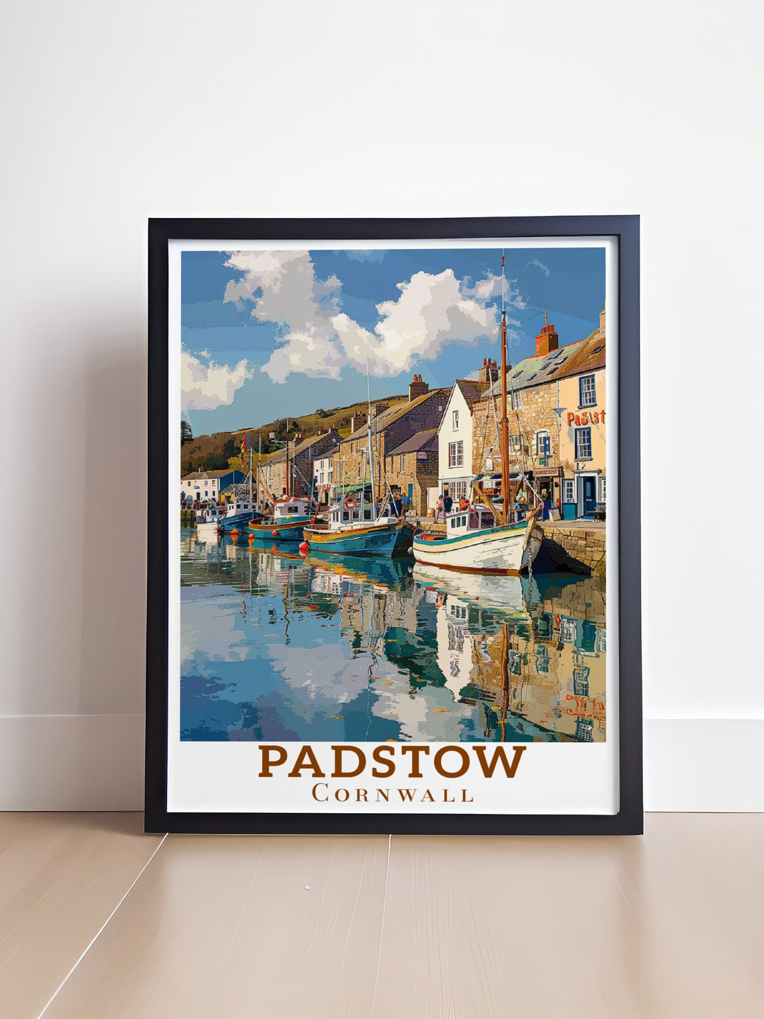 Tintagel Cornwall and Padstow Harbor prints offering breathtaking views of Cornwall perfect for modern decor and travel poster collections stunning coastal scenes that bring the charm of Cornwall into your home and enhance your living space