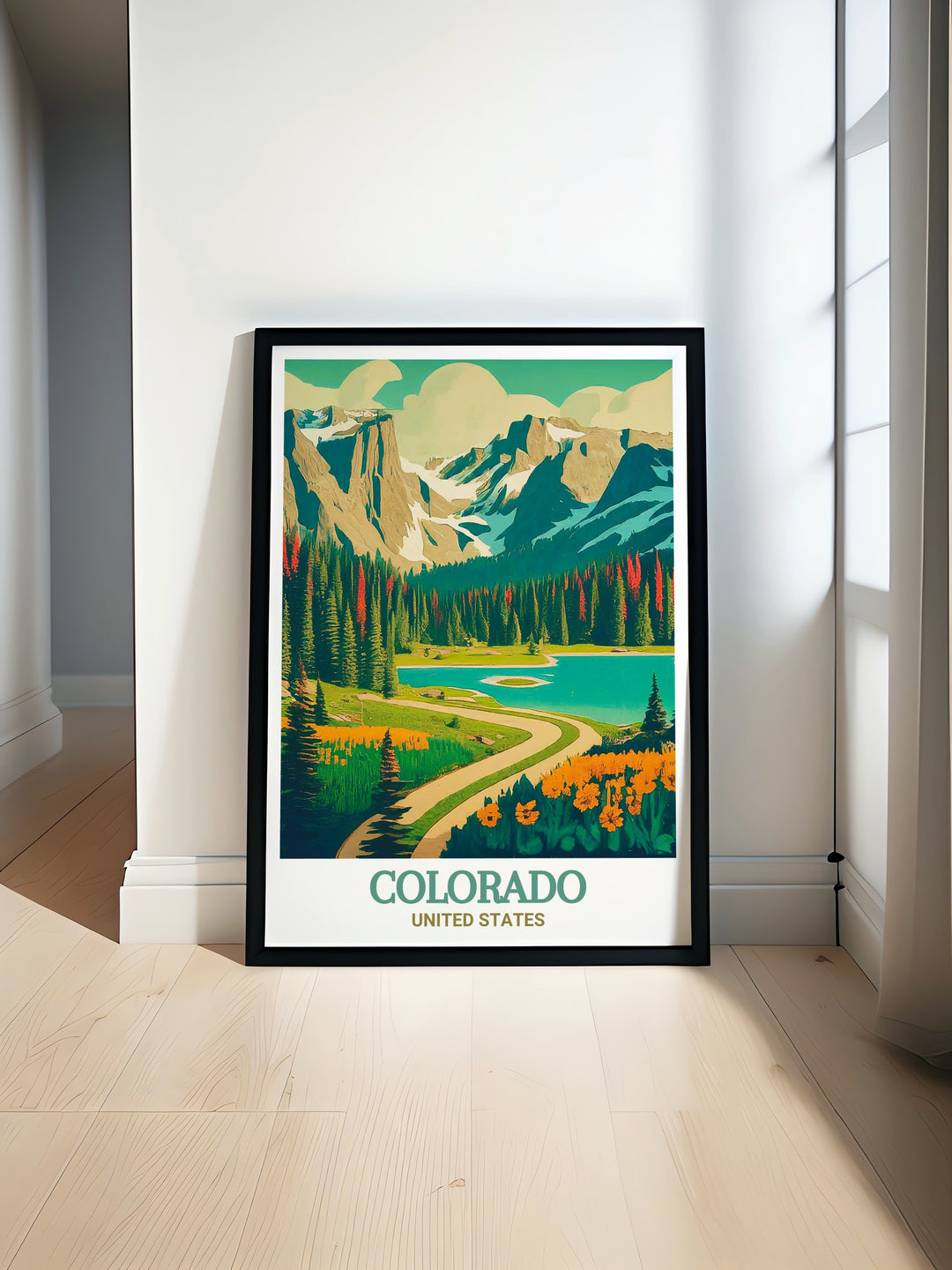 Colorado Art Print featuring the stunning landscapes of Leadville and Rocky Mountain National Park perfect for adding a touch of Colorado Decor to your home ideal for any Colorado Travel Gift or personal collection