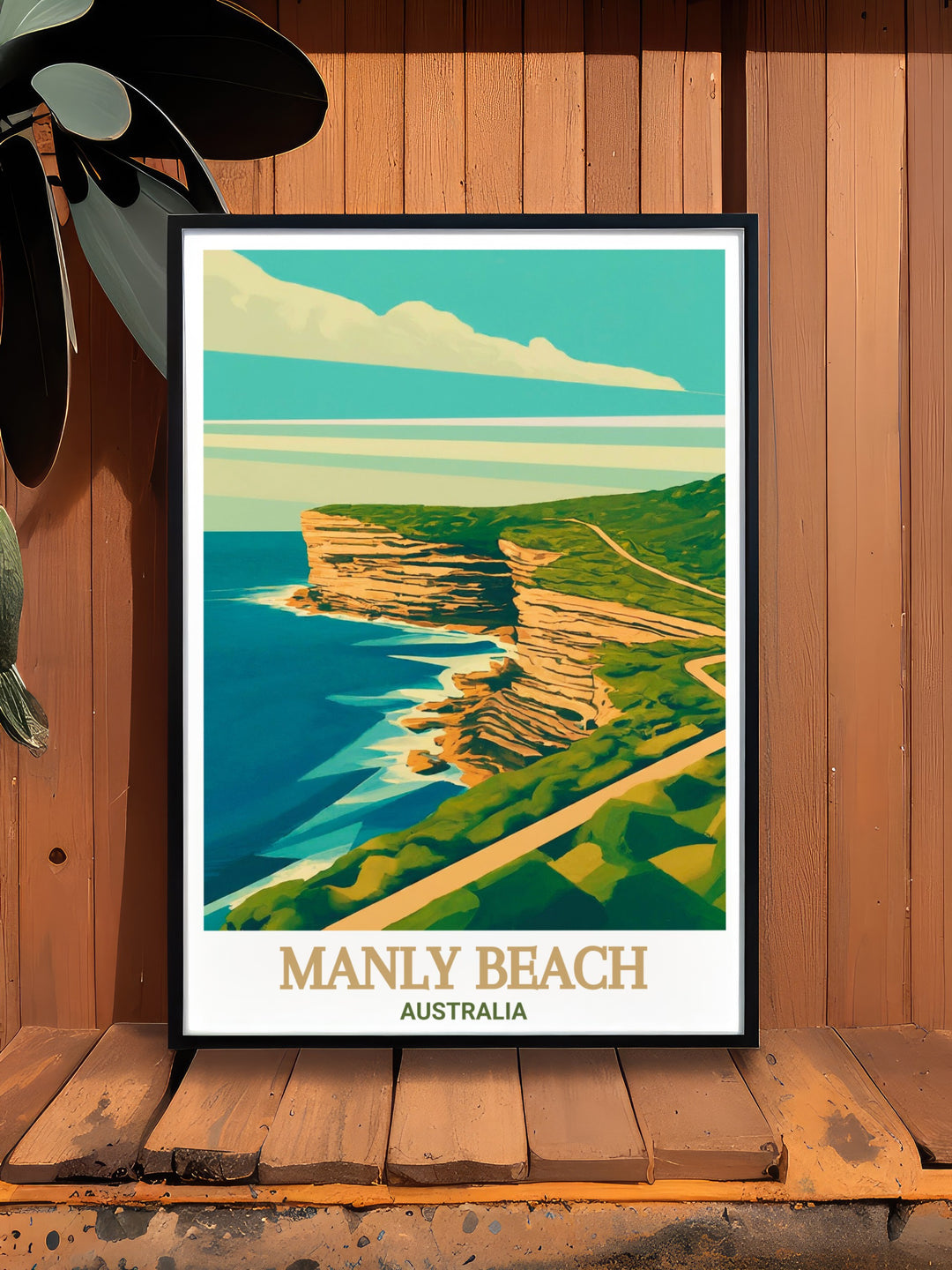 Featuring both Manly Beach and North Head Sanctuary, this Manly Beach Travel Print brings the natural beauty of Australias coastline into your space. Ideal for anyone who loves coastal landscapes and outdoor adventures.