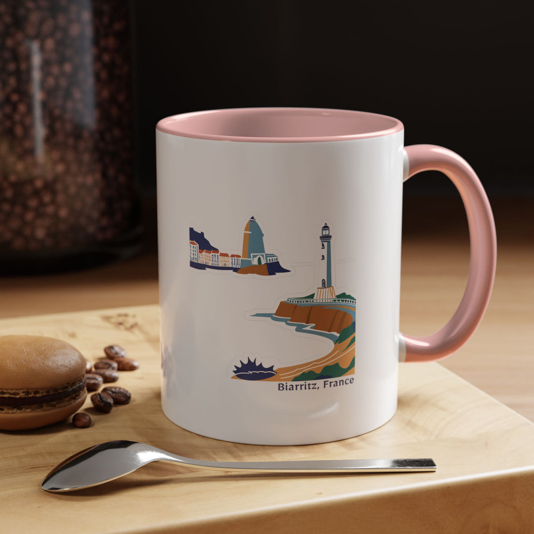 This elegant Biarritz France mug brings the charm of the town’s beaches into your home. Perfect for coffee lovers, it features intricate artwork of the coastal town’s beauty. Dishwasher and microwave safe, it’s a great gift for anyone who loves France.