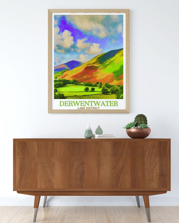 Featuring Derwentwater and the iconic Catbells, this Lake District Canvas Art captures the tranquil beauty of the region. An ideal piece for any nature enthusiast.