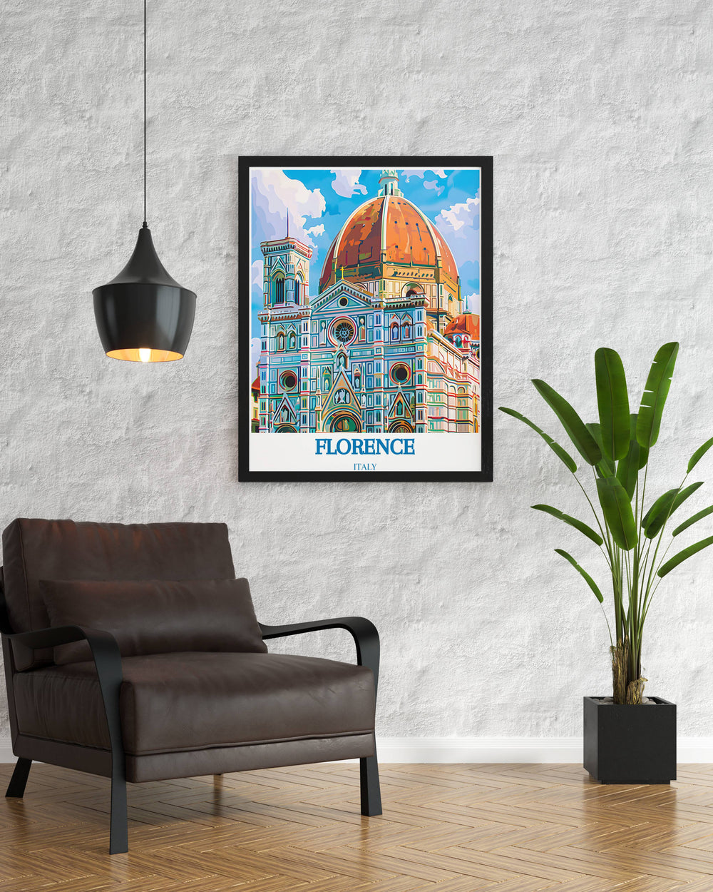 Beautiful Duomo di Firenze wall art showcasing the iconic Florence cathedral a perfect addition to any living room decor and a thoughtful gift for lovers of Italian culture and architecture