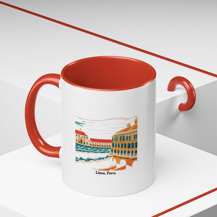 The Lima Peru Mug is a vibrant ceramic cup that blends practicality with artistic charm. Featuring detailed designs of Lima’s iconic sites, it is dishwasher safe and a perfect gift or keepsake.