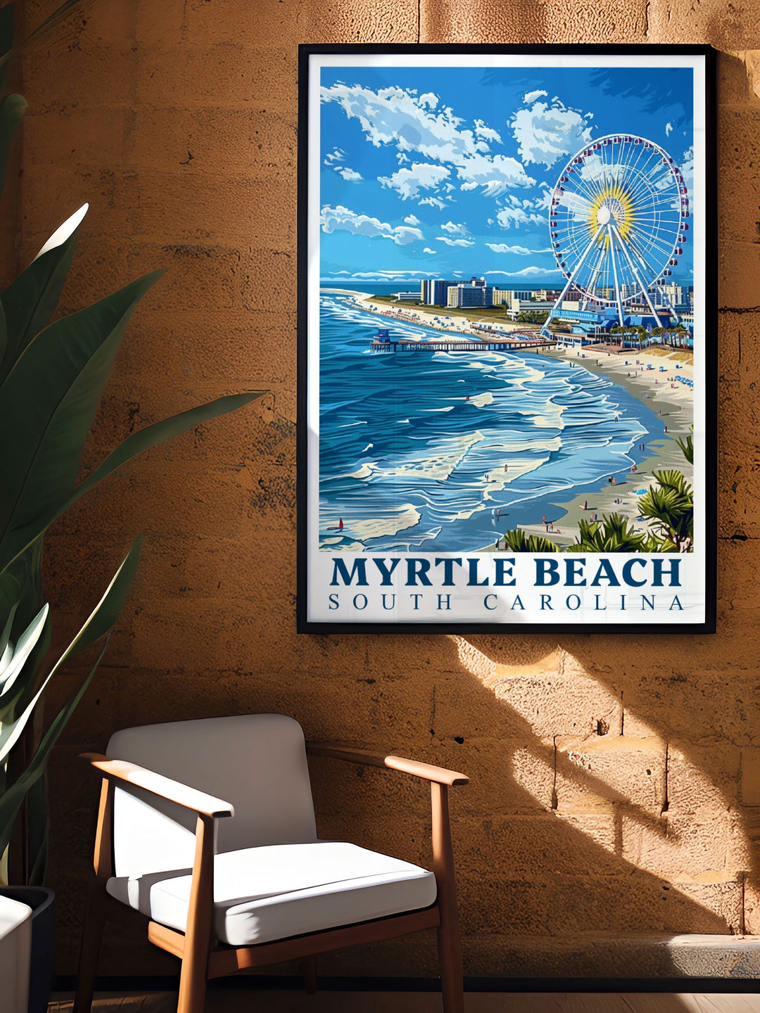 Unique Myrtle Beach Photo capturing the charm of the SkyWheel making it a versatile and cherished gift for loved ones