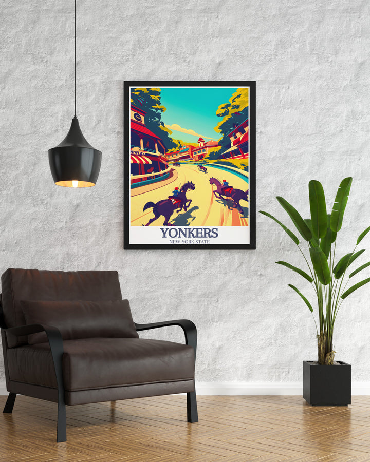 Yonkers photo of Yonkers Raceway Empire City Casino offering a blend of vintage and modern aesthetics perfect for wall decor and elegant home decorations