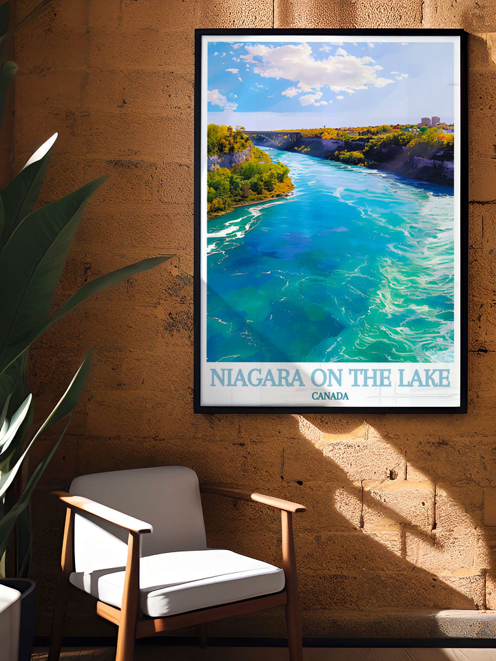 Beautiful framed prints of Niagara River these Canada travel prints make perfect wall decor for your home capturing the tranquil scenes of Niagara on the Lake with stunning and elegant artwork